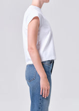 Load image into Gallery viewer, Bryce Cap Sleeve Tee in White
