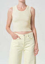 Load image into Gallery viewer, Shrunken Poppy Tank in Lemon Drop
