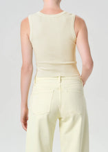 Load image into Gallery viewer, Shrunken Poppy Tank in Lemon Drop
