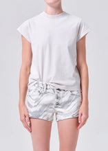 Load image into Gallery viewer, Bryce Cap Sleeve Tee in Bone
