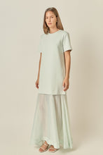 Load image into Gallery viewer, Mixed Media See Through Maxi Dress
