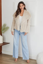 Load image into Gallery viewer, Wide Collar Faux Fur Jacket
