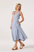 Load image into Gallery viewer, Meana Gingham Halter Midi Dress
