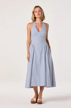 Load image into Gallery viewer, Meana Gingham Halter Midi Dress
