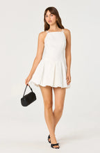 Load image into Gallery viewer, Tionna Bow-Detail Apron Neck Bubble Mini Dress
