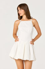 Load image into Gallery viewer, Tionna Bow-Detail Apron Neck Bubble Mini Dress

