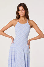 Load image into Gallery viewer, Ginny Plaid Halter Midi Dress
