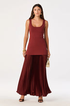 Load image into Gallery viewer, Adison Drop Waist Pleated Maxi Dress
