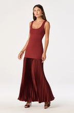 Load image into Gallery viewer, Adison Drop Waist Pleated Maxi Dress
