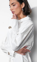 Load image into Gallery viewer, Charlotte Longline Oversized Button Up Shirt
