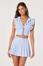 Load image into Gallery viewer, Zoela Striped Pleated Mini Skort
