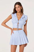 Load image into Gallery viewer, Zoela Striped Pleated Mini Skort
