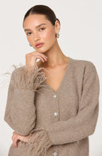 Load image into Gallery viewer, Grie Feather Trim Cardigan
