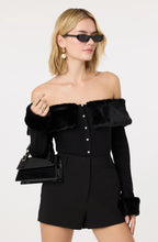 Load image into Gallery viewer, Tabathia Faux Fur Trim Sweater
