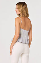 Load image into Gallery viewer, Lesly Gingham Pleated Bustier Top
