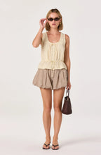 Load image into Gallery viewer, Shreya Lace Trim Button-Front Tank
