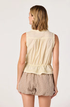 Load image into Gallery viewer, Shreya Lace Trim Button-Front Tank
