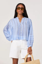 Load image into Gallery viewer, Ericka Striped Balloon Sleeve Blouse
