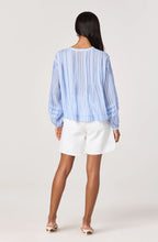 Load image into Gallery viewer, Ericka Striped Balloon Sleeve Blouse
