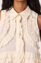Load image into Gallery viewer, Nienna Layered Ruffle Cropped Top
