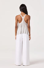 Load image into Gallery viewer, Aggie Stripe Pleated Racerback Tank
