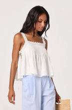Load image into Gallery viewer, Lori Eyelet Babydoll Tank Top
