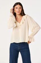 Load image into Gallery viewer, Christy Ruffle Collar Top
