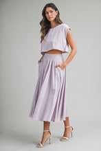 Load image into Gallery viewer, Crop Top and Midi Skirt Set
