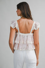 Load image into Gallery viewer, Embroidered Floral Lace Tiered Tank

