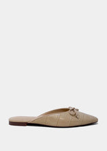 Load image into Gallery viewer, Alexandra Bone Croc Mule
