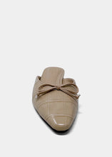 Load image into Gallery viewer, Alexandra Bone Croc Mule
