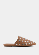 Load image into Gallery viewer, Aretha Studded Mule Camel
