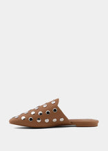 Load image into Gallery viewer, Aretha Studded Mule Camel
