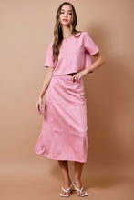 Load image into Gallery viewer, Cropped Faux Suede Panel Top
