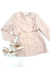 Load image into Gallery viewer, Tweed Scallop Trim Crop Jacket And Skirt Set
