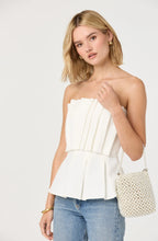 Load image into Gallery viewer, Clemira Pleated Strapless Top
