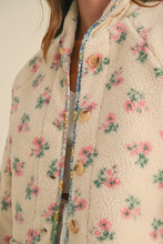 Load image into Gallery viewer, Floral Shearling Jacket
