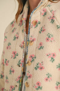 Floral Shearling Jacket