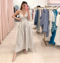 Load image into Gallery viewer, Haisley Stripe Midi Spaghetti Strap Dress
