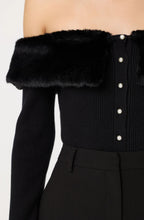 Load image into Gallery viewer, Tabathia Faux Fur Trim Sweater
