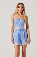 Load image into Gallery viewer, Kiya Linen Embroidered Top
