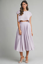 Load image into Gallery viewer, Crop Top and Midi Skirt Set
