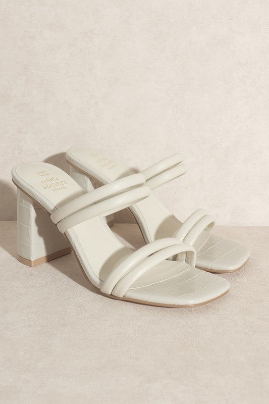 Double Strap Block Heel