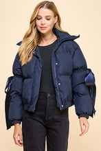 Load image into Gallery viewer, Puffer Jacket With Bow
