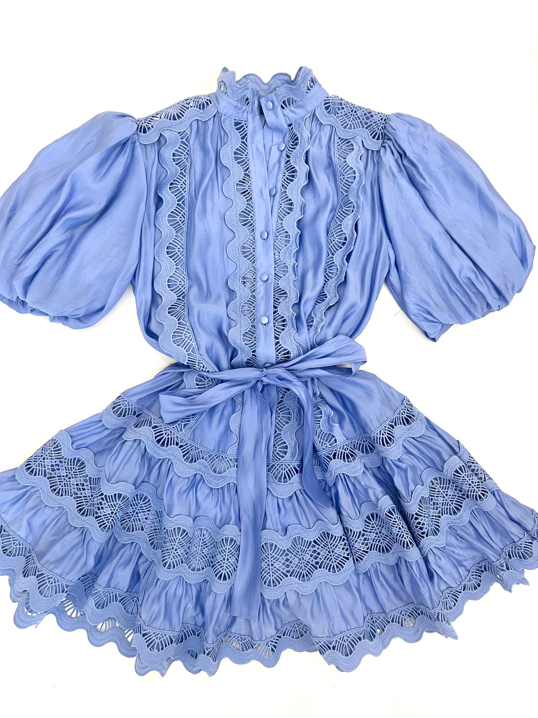 Cornflower Ric Rac Mini Dress