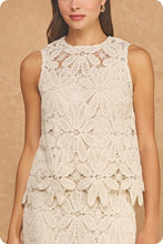 Load image into Gallery viewer, Floral Crochet Midi Skirt Set
