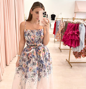 Pansy Floral Midi Dress