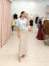 Load image into Gallery viewer, Rhinestone Puff Sleeve Sweater

