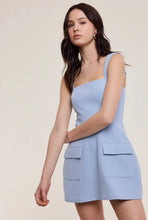 Load image into Gallery viewer, Square Neck Pocket Mini Romper
