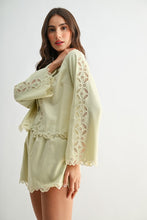 Load image into Gallery viewer, Key Lime Lace Short Set

